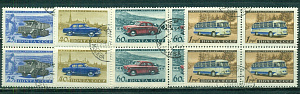 СССР, 1960, №2480-83, Автомобили, серия из 4 картблоков (.) СССР, 1960, №2480-83, Автомобили, серия из 4 картблоков (.)